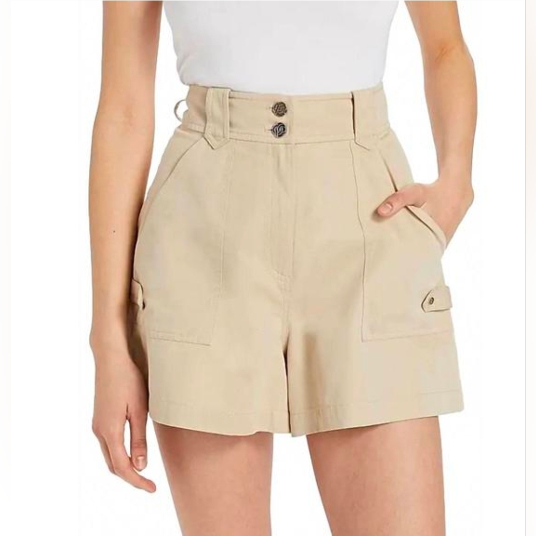 Derek Lam 10 Crosby Franci Utility Shorts Size 4 Nwt $295 Khaki